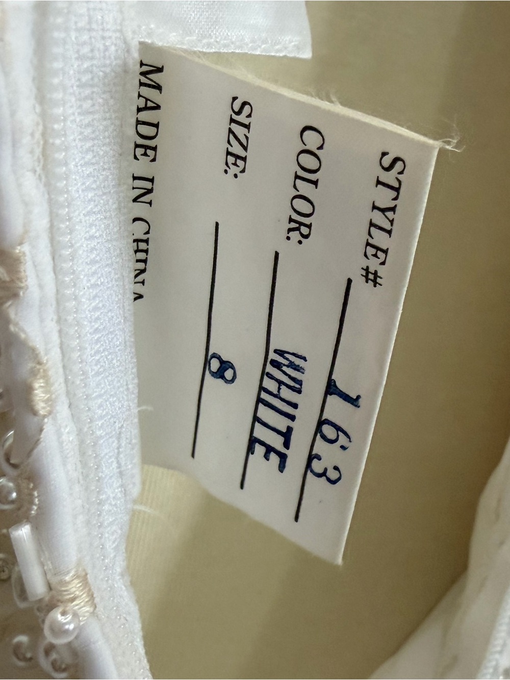 L'Amour Ivory Beaded Bodice Tulle Ball Gown - Picture 16 of 16